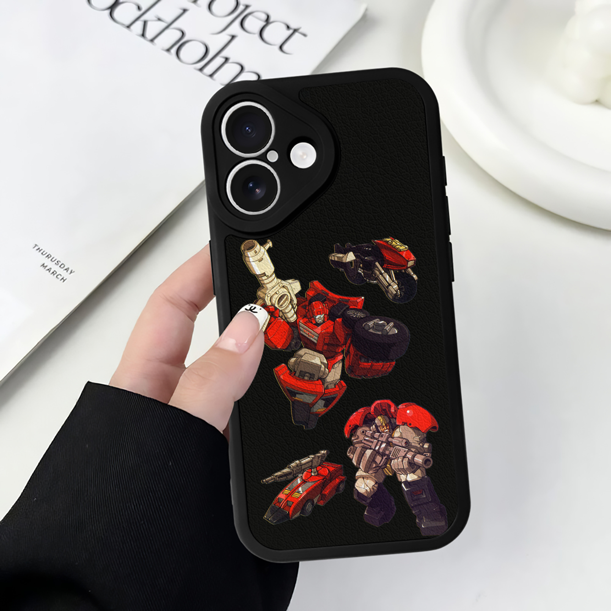 （画像用）  【iPhone 16シリーズ対応】シリコンスマホケース（レザー調） 材質：シリコン